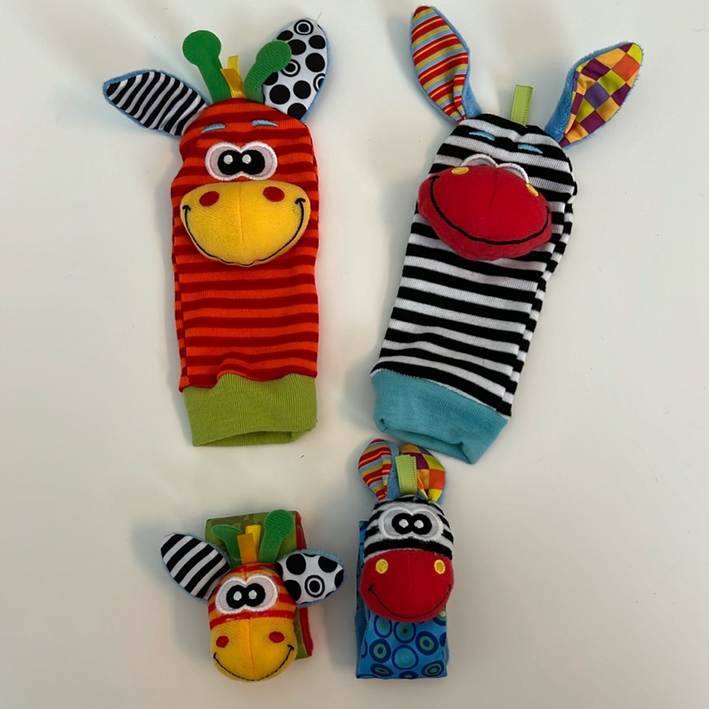 New! NWOT Baby Rattle Mittens and Ankle Toys